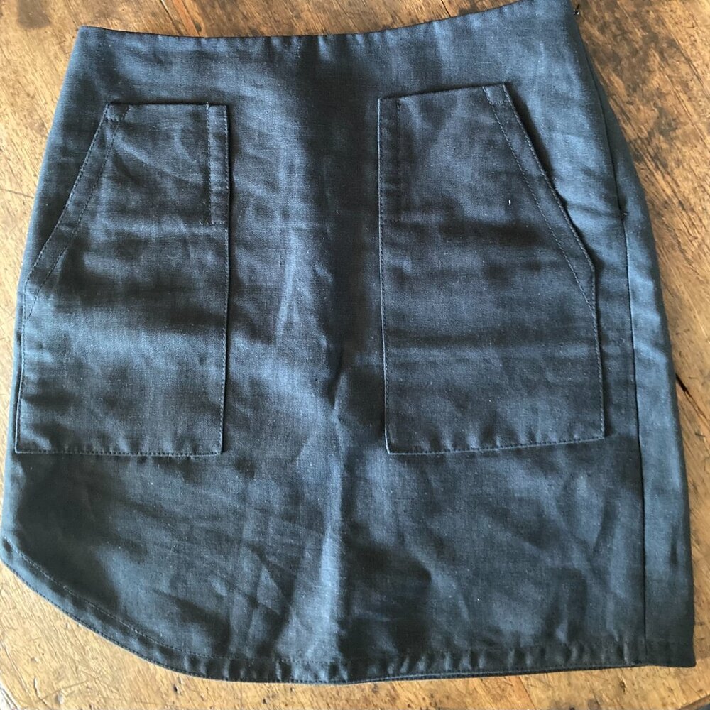 3.1 Phillip Lim black linen skirt